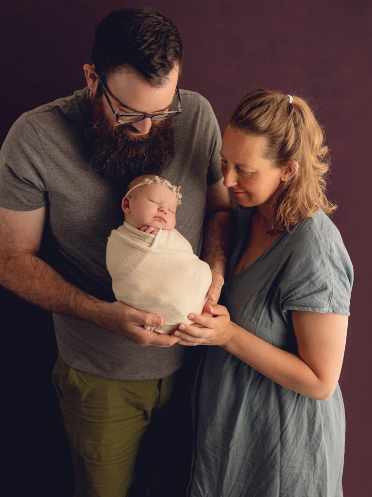 Newborn with parents