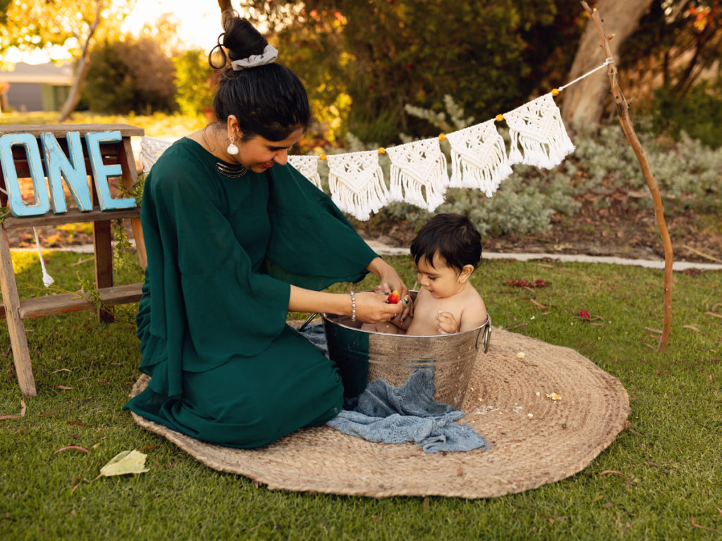 CakeSmash Photography at the park in Perth, Western Australia