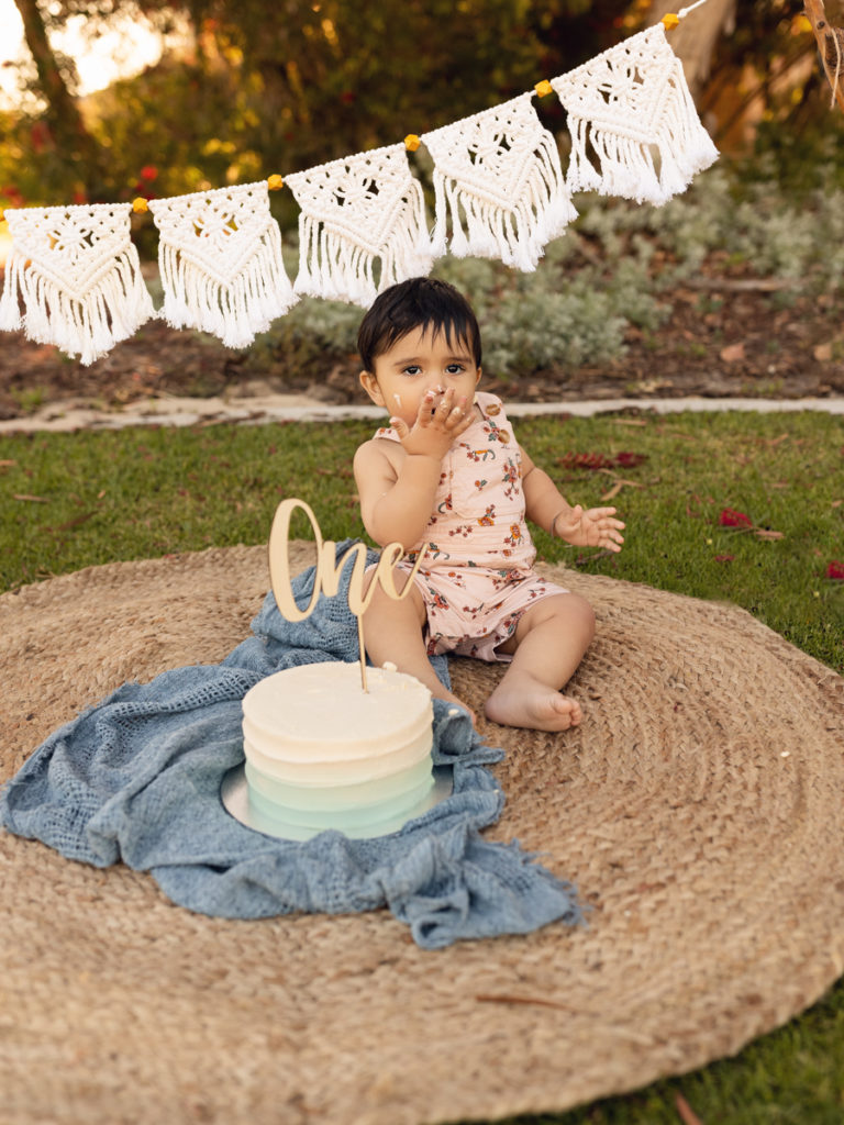 CakeSmash Photography at the park in Perth, Western Australia